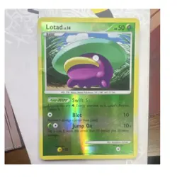 Pokemon TCG Lotad 50 HP Shiny Holo Rare Platinum SH4 2009 Reverse Holo Card - Image 1