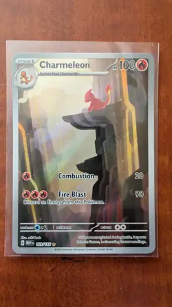 Pokemon TCG Charmeleon Scarlet Violet-151 Illustration Rare Card 169/165 - Image 1