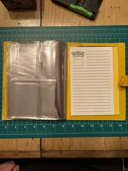 Yellow Bulbasaur Vintage Pokemon Trading Card Binder Damaged WARPED PAGES - Image 3