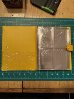 Yellow Bulbasaur Vintage Pokemon Trading Card Binder Damaged WARPED PAGES - Image 4
