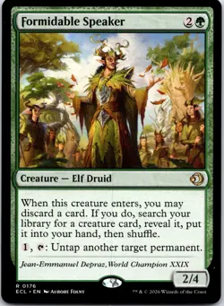 Formidable Speaker 176 Rare Lorwyn Eclipsed Magic: The Gathering Near Mint - Image 1
