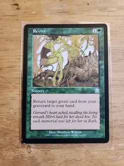 Revive - Mercadian Masques - MTG Magic - Uncommon - Green Sorcery - Image 1