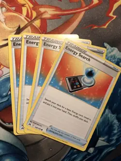 4x Energy Search 128/159 - Pokemon SWSH : Crown Zenith - Ensemble de jeu NEUF - Image 1