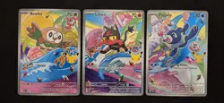 First Partner Illustration Collection Series 1 Gen 7 Alolan Pokemon TCG Set- NM - Image 1