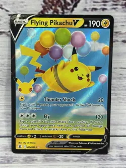 Flying Pikachu V Ultra Rare Celebrations 006/025 NM Pokemon TCG Single - Image 1