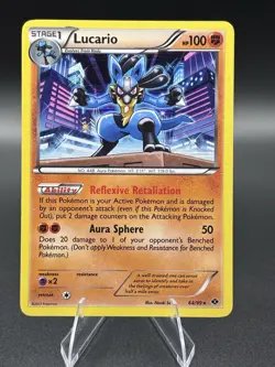 Pokemon TCG Lucario 64/99 Holo Rare Next Destinies - Image 1
