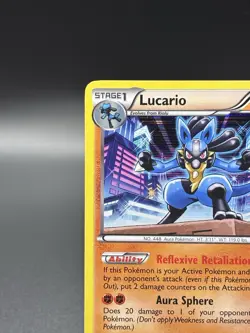 Pokemon TCG Lucario 64/99 Holo Rare Next Destinies - Image 3