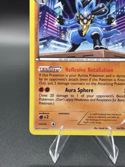 Pokemon TCG Lucario 64/99 Holo Rare Next Destinies - Image 4