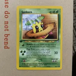 Pokemon TCG Sunkern Neo Genesis 78/111 Regular 1st Edition Common Near Mint NM - Image 1