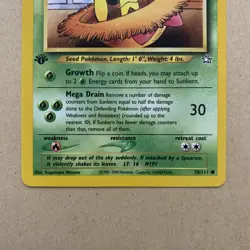 Pokemon TCG Sunkern Neo Genesis 78/111 Regular 1st Edition Common Near Mint NM - Image 3