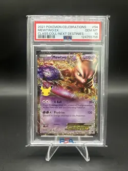 PSA 10 Gem Mint 2021 Pokemon Celebrations Mewtwo EX Classic Collection #54 - Image 1