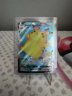 Pokemon TCG Surfing Pikachu VMAX Celebrations 009/025 - Image 1
