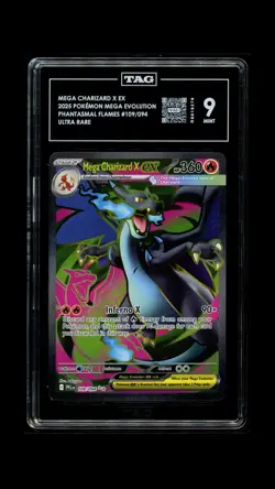 2025 Pokemon Mega Charizard X ex #109/094 TAG 9 - Image 1