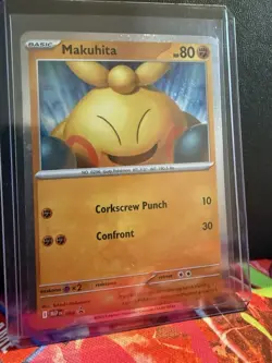 Pokemon TCG Makuhita Perfect Order: Black Star Promo 068 Nm W/SWIRL 💫 - Image 1