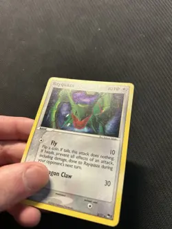 Pokemon TCG Rayquaza 3/17 Pop Series 1 Holo! MP Condition! See Description! - Image 3