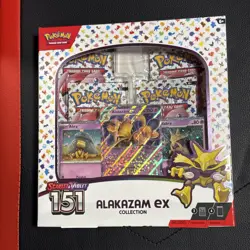 Pokemon TCG Scarlet and Violet - 151 Alakazam ex Collection Box Factory Sealed 820650855269 - Image 1