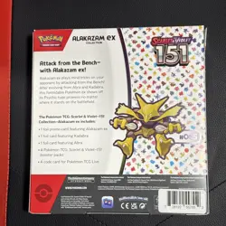Pokemon TCG Scarlet and Violet - 151 Alakazam ex Collection Box Factory Sealed 820650855269 - Image 2