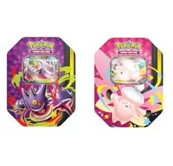 Pokemon Mega Moonlit Tin Mega Clefable & Gengar Presale 2 Tins - Image 1