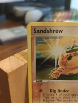 2005 Pokemon EX DELTA SPECIES STAMP SANDSHREW REVERSE HOLO 82/113! MP - Image 2