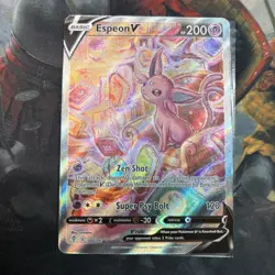 Pokemon TCG Espeon V Holo Ultra Rare Full Alt Art Evolving Skies 180/203 - Image 1