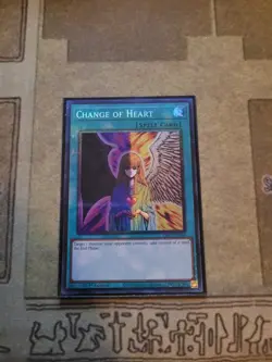 YUGIOH CHANGE OF HEART RA01-EN050 COLLECTORS RARE 1ST ED NM - Image 1