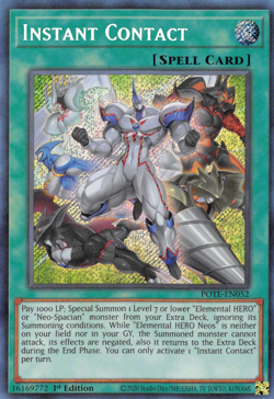 YUGIOH INSTANT CONTACT SECRET RARE POTE-EN052 NEAR MINT - Image 1