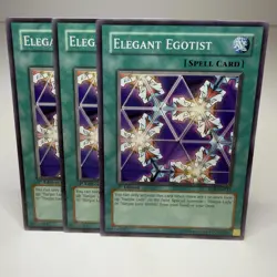 3x Yugioh Elegant Egotist SD8-EN021 Common - LP-NM 💎 - Image 1