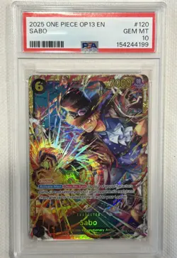 2025 One Piece Op13 En Sabo Sec Carrying On His Will PSA 10 Gem Mint - Image 1