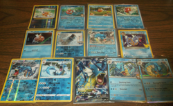 POKEMON 13 CARD EVOLUTION TYPE CHARACTER LOT MAGIKARP & GYARADOS , NO DUPES - Image 3