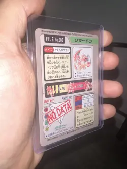 Charizard 1997 Carddass Pocket Monsters No. 006 CUSTOM Pokemon Card NM+ - Image 2