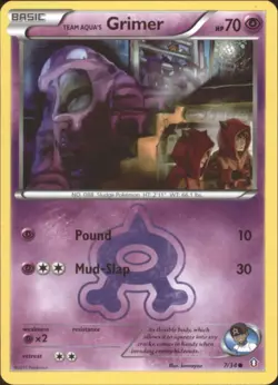 2x (pok-DC-007) Team Aqua's Grimer Common Pokemon Double Crisis Card #7 - Image 1