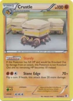 2x (BW7-085) Crustle (Holofoil Rare) Pokemon BW Boundaries Crossed Card # 85 - Image 1