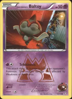 2x (pok-DC-010) Team Magma's Baltoy Common Pokemon Double Crisis Card #10 - Image 1