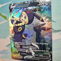 Pokemon Lillie Umbreon V - Waifu Cute Doujin DIY Custom Foil Art Card - NM - Image 2