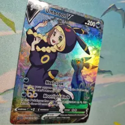Pokemon Lillie Umbreon V - Waifu Cute Doujin DIY Custom Foil Art Card - NM - Image 4