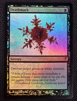 Deathmark Foil Coldsnap Black Uncommon Magic The Gathering Card LP -- L44 - Image 2