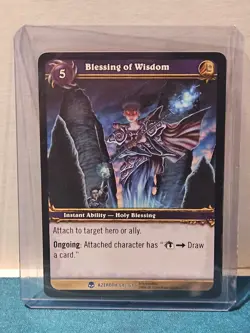 Blessing of Wisdom #64/361 World of Warcraft TCG Card 2006 Heroes Azeroth - Image 1