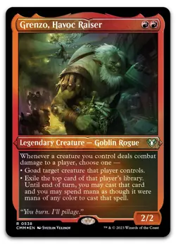 Grenzo, Havoc Raiser (Foil Etched) #538 (NM) Commander Masters CMM Magic MTG - Image 1