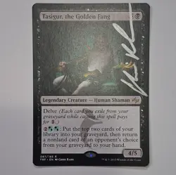 Magic: The Gathering Tasigur FRF 087/185 Rare Autographed Chris Rahn - Image 1