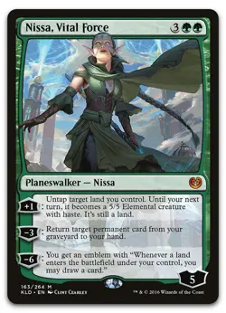 Nissa, Vital Force #163 (NM) Kaladesh KLD Magic MTG - Image 1