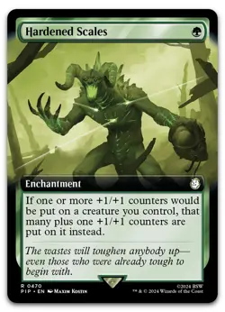 Hardened Scales (Extended Art) #470 (NM) Fallout PIP Magic MTG - Image 1