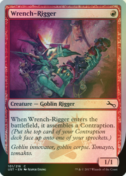 MTG Wrench-Rigger Foil ** Unstable ** English (NM) - Image 1