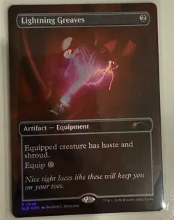 Lightning Greaves (2526) Secret Lair Drop Foil - Image 1