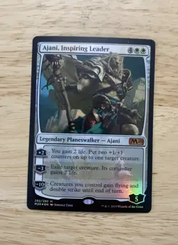MTG Core Set 2020 Ajani Inspiring Leader 282/280 Foil LP - Image 1