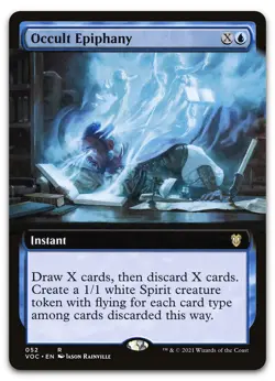 Occult Epiphany (Extended Art) #52 (NM) Crimson Vow VOC Magic MTG - Image 1
