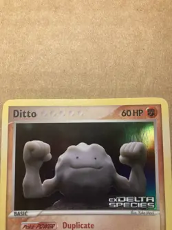Ditto (Geodude) Pokemon Card Delta Species 62/113 Holo LP - Image 3