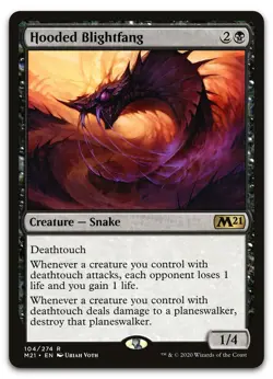 Hooded Blightfang #104 (NM) Core Set 2021 M21 Magic MTG - Image 1