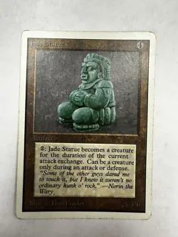 Jade Statue *Unlimited Edition* MTG Magic the Gathering - Image 1