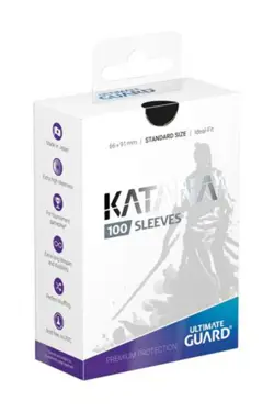 Ultimate Guard Katana Sleeves Standard Size Black (100) - Image 1