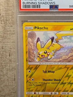 Pokemon TCG Pikachu Rev Foil Burning Shadow 40/147 Reverse Holo PSA 9 - Image 2
